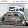 imageJay Franco Kids Comforter Set Includes Sheets and Pillow Covers  Soft and Cozy Bed Set for Stylish Room Decor Black  Spiderman 7 Piece Full BeddingDark Grey  Harry Potter