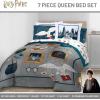 imageJay Franco Kids Comforter Set Includes Sheets and Pillow Covers  Soft and Cozy Bed Set for Stylish Room Decor Black  Spiderman 7 Piece Full BeddingDark Grey  Harry Potter