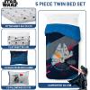 imageJay Franco Kids Comforter Set Includes Sheets and Pillow Covers  Soft and Cozy Bed Set for Stylish Room Decor Black  Spiderman 7 Piece Full BeddingDark Blue  Star Wars