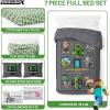 imageJay Franco Kids Comforter Set Includes Sheets and Pillow Covers  Soft and Cozy Bed Set for Stylish Room Decor Black  Spiderman 7 Piece Full BeddingGrey  Minecraft Movie