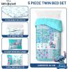 imageJay Franco Kids Comforter Set Includes Sheets and Pillow Covers  Soft and Cozy Bed Set for Stylish Room Decor Black  Spiderman 7 Piece Full BeddingMulti  Lilo and Stitch 02