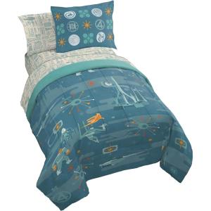 imageJay Franco Kids Comforter Set Includes Sheets and Pillow Covers  Soft and Cozy Bed Set for Stylish Room Decor Black  Spiderman 7 Piece Full BeddingBlue  Fantastic Four