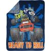imageJay Franco Kids Plush Throw Blanket Soft ampamp Comfy Throw for Couch or Bed  Cozy Home Dcor for Living Room ampamp Bedroom Blue  Monster Jam 40x50  Travel BlanketBlue  Blaze