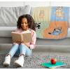 imageJay Franco Kids Plush Throw Blanket Soft ampamp Comfy Throw for Couch or Bed  Cozy Home Dcor for Living Room ampamp Bedroom Blue  Monster Jam 40x50  Travel BlanketMulti  Bluey