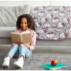 imageJay Franco Kids Plush Throw Blanket Soft ampamp Comfy Throw for Couch or Bed  Cozy Home Dcor for Living Room ampamp Bedroom Blue  Monster Jam 40x50  Travel BlanketGray  Hello Kitty