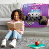 imageJay Franco Kids Plush Throw Blanket Soft ampamp Comfy Throw for Couch or Bed  Cozy Home Dcor for Living Room ampamp Bedroom Blue  Monster Jam 40x50  Travel BlanketPurple  Monster Jam