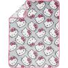 imageJay Franco Kids Plush Throw Blanket Soft ampamp Comfy Throw for Couch or Bed  Cozy Home Dcor for Living Room ampamp Bedroom Blue  Monster Jam 40x50  Travel BlanketGray  Hello Kitty