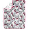 imageJay Franco Kids Plush Throw Blanket Soft ampamp Comfy Throw for Couch or Bed  Cozy Home Dcor for Living Room ampamp Bedroom Blue  Monster Jam 40x50  Travel BlanketGray  Hello Kitty