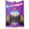 imageJay Franco Kids Plush Throw Blanket Soft ampamp Comfy Throw for Couch or Bed  Cozy Home Dcor for Living Room ampamp Bedroom Blue  Monster Jam 40x50  Travel BlanketPurple  Monster Jam
