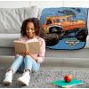 imageJay Franco Kids Plush Throw Blanket Soft ampamp Comfy Throw for Couch or Bed  Cozy Home Dcor for Living Room ampamp Bedroom Blue  Monster Jam 40x50  Travel BlanketBlue  Monster Jam
