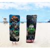 imageMonster Jam Slash Kids BathPoolBeach Towel  Features Grave Digger  Super Soft ampamp Absorbent Fade Resistant Cotton Towel Measures 28 inch x 58 inch Official Monster Jam Product
