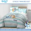imageJay Franco Marvel Super Hero Adventures Hero Together 4 Piece Twin Bed Set  Includes Comforter ampamp Sheet Set Bedding Features The Avengers  Super Soft Fade Resistant MicrofiberMulti  Bluey