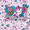 imageJay Franco Nickelodeon JoJo Siwa Unicorn Shine 4 Piece Twin Bed Set  Includes Reversible Comforter ampamp Sheet Set Bedding  Super Soft Fade Resistant Microfiber Official Nickelodeon Product