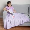 imageJay Franco Nickelodeon JoJo Siwa Unicorn Throwbee  2in1 Wearable Kids Plush Throw Blanket Poncho  Fade Resistant Polyester 50 x 60 Inch Official Nickelodeon Product