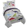 imageJay Franco Marvel Super Hero Adventures Hero Together 4 Piece Twin Bed Set  Includes Comforter ampamp Sheet Set Bedding Features The Avengers  Super Soft Fade Resistant MicrofiberGray  Dinosaur