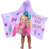 imageJay Franco Nickelodeon JoJo Siwa Follow Your Dreams Hooded BathPoolBeach Towel Purple