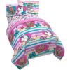 imageJay Franco Nickelodeon JoJo Siwa Unicorn Shine 4 Piece Twin Bed Set  Includes Reversible Comforter ampamp Sheet Set Bedding  Super Soft Fade Resistant Microfiber Official Nickelodeon Product