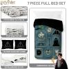 imageJay Franco Kids Comforter Set Includes Sheets and Pillow Covers  Soft and Cozy Bed Set for Stylish Room Decor Blue  Harry Potter 7 Piece Full Size Bedding
