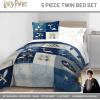 imageJay Franco Kids Comforter Set Includes Sheets and Pillow Covers  Soft and Cozy Bed Set for Stylish Room Decor Multi  Harry Potter 5 Piece Twin Size Bedding