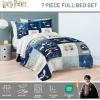 imageJay Franco Kids Comforter Set Includes Sheets and Pillow Covers  Soft and Cozy Bed Set for Stylish Room Decor Multi  Harry Potter 7 Piece Full Size Bedding