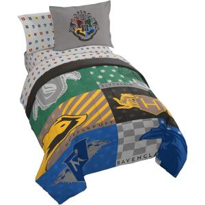imageJay Franco Harry Potter House Pride 7 Piece Full Bed Set  Includes Comforter ampamp Sheet Set  Bedding Features Hogwarts Houses  Super Soft Fade Resistant Microfiber Official Harry Potter Product