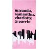 imageJay Franco Sex and The City Beach Tote Bag and Towel Set  Canvas Shoulder Handbag Measures 16 x 14 Inches Double Straps with Super Soft and Absorbent 28 x 58 Inch Beach Towel