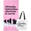 imageJay Franco Sex and The City Beach Tote Bag and Towel Set  Canvas Shoulder Handbag Measures 16 x 14 Inches Double Straps with Super Soft and Absorbent 28 x 58 Inch Beach Towel