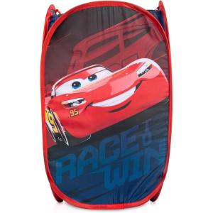 imageDisney Pixar Cars Pop Up Hamper  Lightning McQueen Racecar Mesh Laundry BasketBag with Durable Handles  Storage for Clothes and ToysBlue  Cars