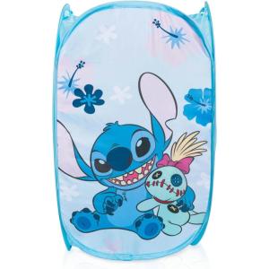 imageDisney Pixar Cars Pop Up Hamper  Lightning McQueen Racecar Mesh Laundry BasketBag with Durable Handles  Storage for Clothes and ToysBlue  Stitch