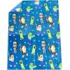 imageJay Franco Minecraft Throw Blanket with Gift Box  Plush Throw Measures 46 x 60 Inches  Super Soft Special Edition Gamer Fleece Bedding Features CreeperBlue  Minecraft
