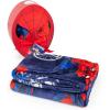 imageJay Franco Minecraft Throw Blanket with Gift Box  Plush Throw Measures 46 x 60 Inches  Super Soft Special Edition Gamer Fleece Bedding Features CreeperBlue  Spiderman