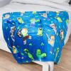 imageJay Franco Minecraft Throw Blanket with Gift Box  Plush Throw Measures 46 x 60 Inches  Super Soft Special Edition Gamer Fleece Bedding Features CreeperBlue  Minecraft