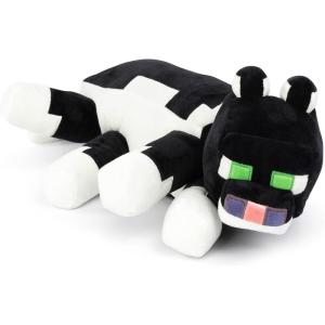 imageMinecraft Tuxedo Cat Plush Pillow Buddy  Super Soft Gamer Stuffed Animal  Polyester Microfiber 18 Inches