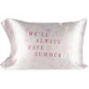 imageJay Franco Satin Pillowcase and Eye Mask Set  Standard Size 20x30 Inch Silky Soft Premium Pillow Cover Pink  The Summer I Turned PrettyPink  the Summer I Turned Pretty
