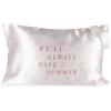 imageJay Franco Satin Pillowcase and Eye Mask Set  Standard Size 20x30 Inch Silky Soft Premium Pillow Cover Pink  The Summer I Turned PrettyPink  the Summer I Turned Pretty