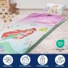 imageJay Franco Kids Slumber Bag and Pillow  54 x 27 Inch Comfy Indoor Sleeping Bag for School and Sleepovers 2 Piece Set Blue  Teenage Mutant Ninja TurtlesMulti  the Little Mermaid