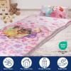 imageJay Franco Kids Slumber Bag and Pillow  54 x 27 Inch Comfy Indoor Sleeping Bag for School and Sleepovers 2 Piece Set Blue  Teenage Mutant Ninja TurtlesPink  Princess