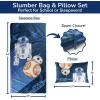 imageJay Franco Kids Slumber Bag and Pillow  54 x 27 Inch Comfy Indoor Sleeping Bag for School and Sleepovers 2 Piece Set Blue  Teenage Mutant Ninja TurtlesBlue  Star Wars