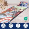 imageJay Franco Kids Slumber Bag and Pillow  54 x 27 Inch Comfy Indoor Sleeping Bag for School and Sleepovers 2 Piece Set Blue  Teenage Mutant Ninja TurtlesBlue  Avengers
