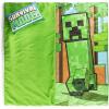 imageJay Franco Kids Slumber Bag and Pillow  54 x 27 Inch Comfy Indoor Sleeping Bag for School and Sleepovers 2 Piece Set Blue  Teenage Mutant Ninja TurtlesGreen  Minecraft