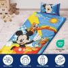 imageJay Franco Kids Slumber Bag and Pillow  54 x 27 Inch Comfy Indoor Sleeping Bag for School and Sleepovers 2 Piece Set Blue  Teenage Mutant Ninja TurtlesMulti  Mickey Mouse