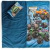 imageJay Franco Kids Slumber Bag and Pillow  54 x 27 Inch Comfy Indoor Sleeping Bag for School and Sleepovers 2 Piece Set Blue  Teenage Mutant Ninja TurtlesBlue  Monster Jam