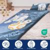 imageJay Franco Kids Slumber Bag and Pillow  54 x 27 Inch Comfy Indoor Sleeping Bag for School and Sleepovers 2 Piece Set Blue  Teenage Mutant Ninja TurtlesBlue  Star Wars