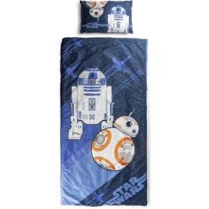 imageJay Franco Kids Slumber Bag and Pillow  54 x 27 Inch Comfy Indoor Sleeping Bag for School and Sleepovers 2 Piece Set Blue  Teenage Mutant Ninja TurtlesBlue  Star Wars