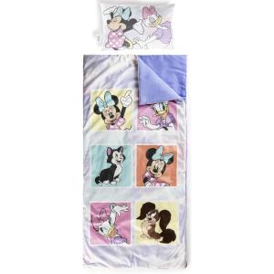imageJay Franco Kids Slumber Bag and Pillow  54 x 27 Inch Comfy Indoor Sleeping Bag for School and Sleepovers 2 Piece Set Blue  Teenage Mutant Ninja TurtlesPurple  Minnie Mouse