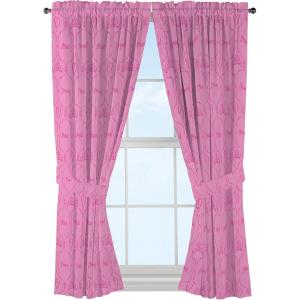 imageJay Franco Disney Princess Friendship Adventures 63quot Decorative CurtainDrapes 4Piece Set 2 Panels 2 Tiebacks