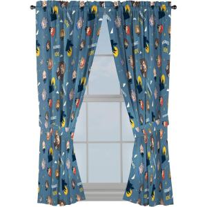 imageJay Franco Kids Window Drapes  4 Piece Curtain Set Includes 2 Tiebacks Beautiful Bedding Room Dcor and Easy Set Up Gray  Harry Potter 63 Inch
