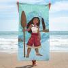 imageDisney Moana Kids Bath Pool Beach Towel  Floral Super Soft ampamp Absorbent 100 Cotton Towel Measures 28 x 58 InchesBlue  Moana