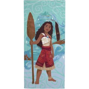 imageDisney Moana Kids Bath Pool Beach Towel  Floral Super Soft ampamp Absorbent 100 Cotton Towel Measures 28 x 58 InchesBlue  Moana