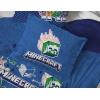 imageJay Franco Kids Comforter Set Includes Sheets and Pillow Covers  Soft and Cozy Bed Set for Stylish Room Decor Blue  Minecraft 02 7 Piece Queen Bedding